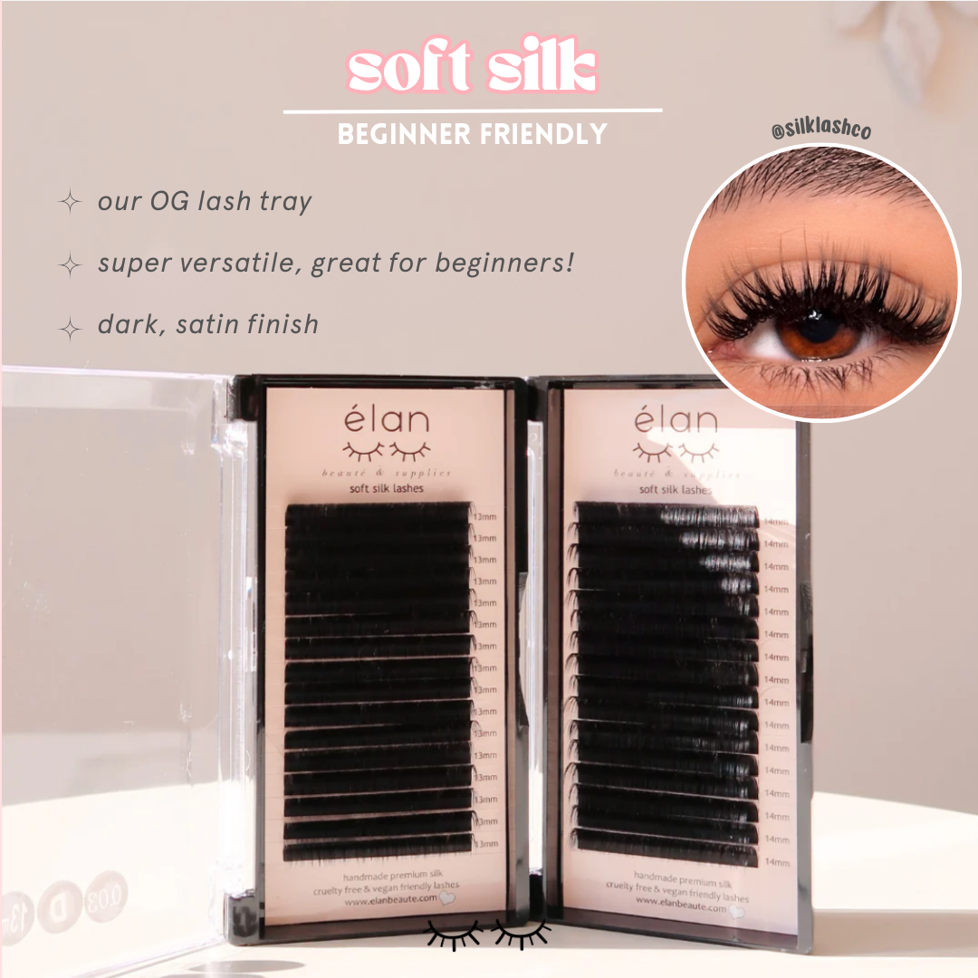 0.15 SOFT SILK lash trays π