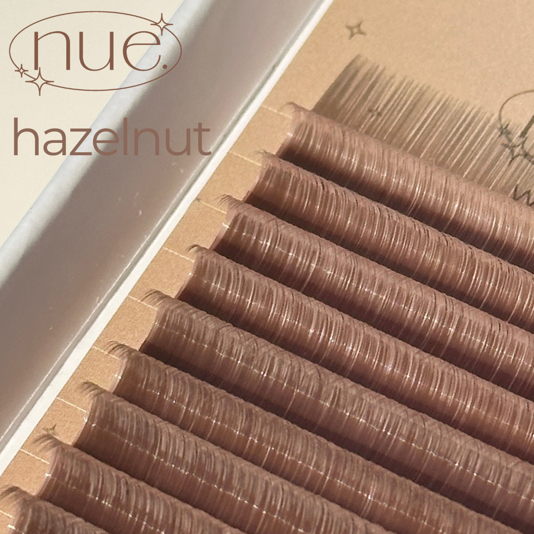 the NUE collection shade-matching color lashes