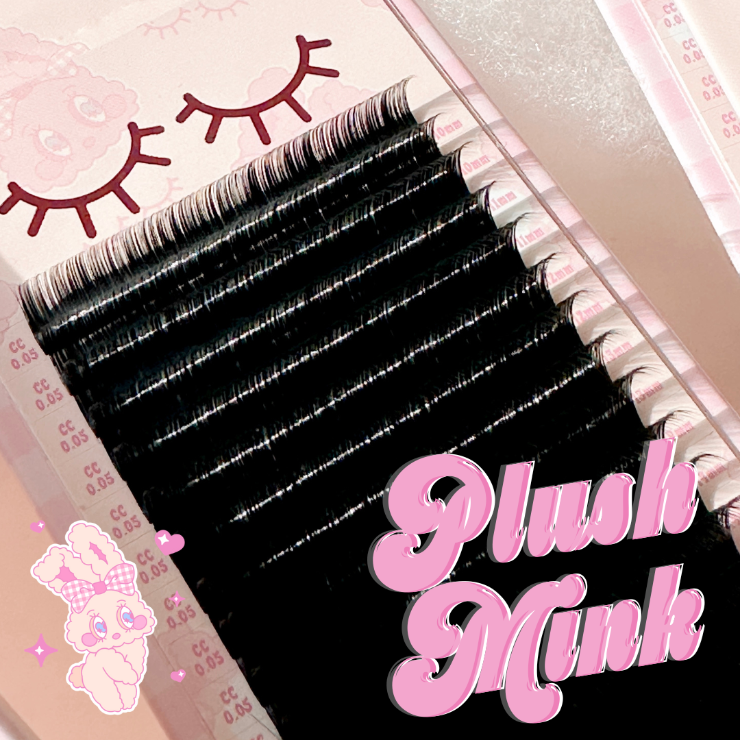 0.07 PLUSH MINK lash trays (PLUSH +FLUFF) š°