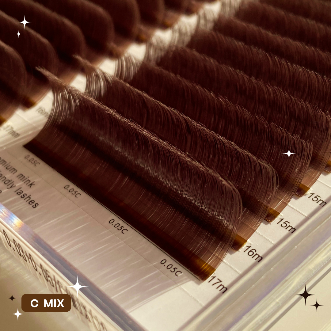 the BIG BOI 0.03+0.05 DARK BROWN mix tray