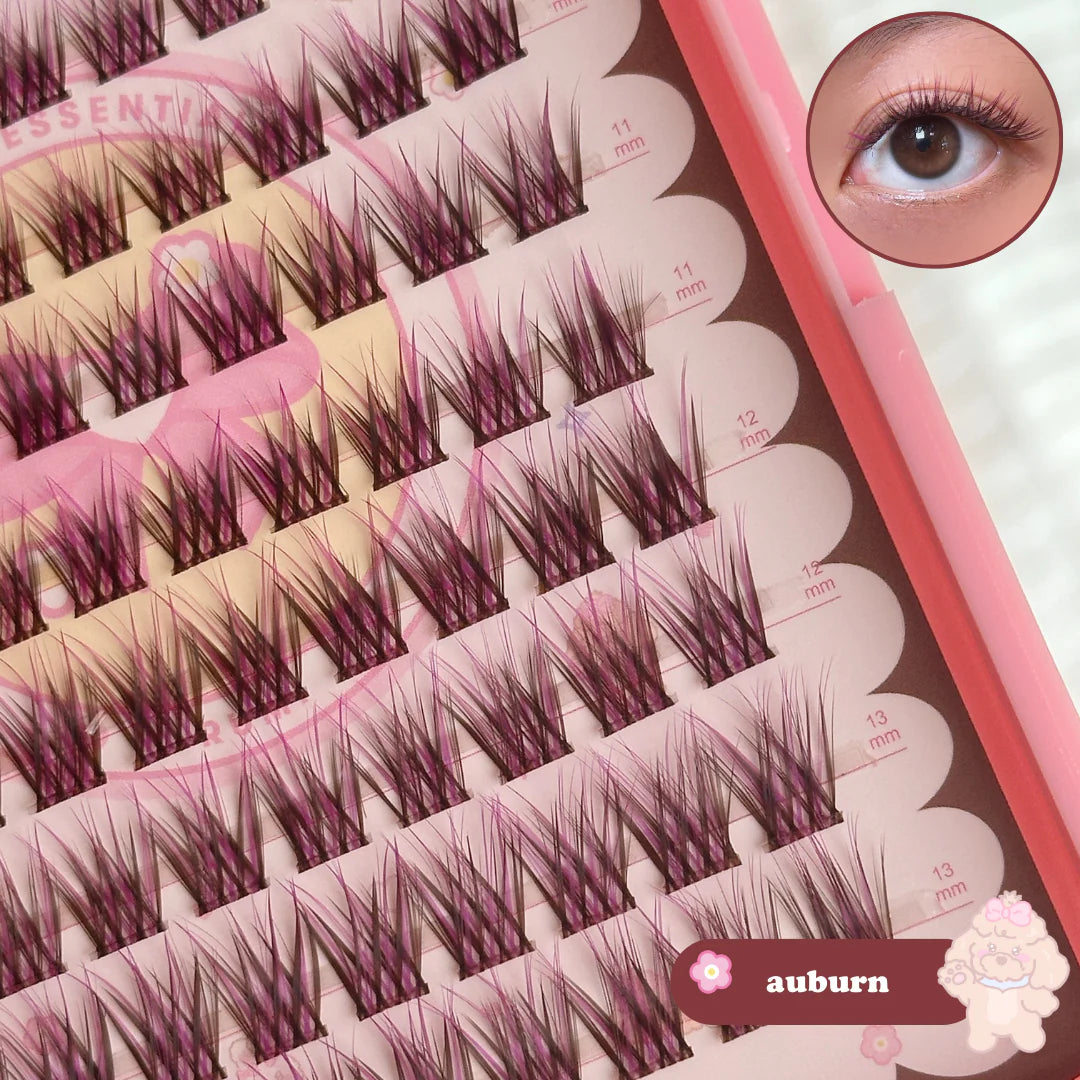 100pcs BROWN lash clusters
