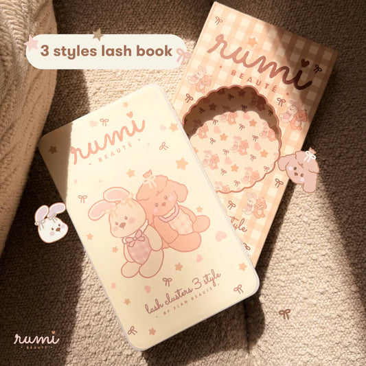 Rumi Lash Book - 3 cluster styles
