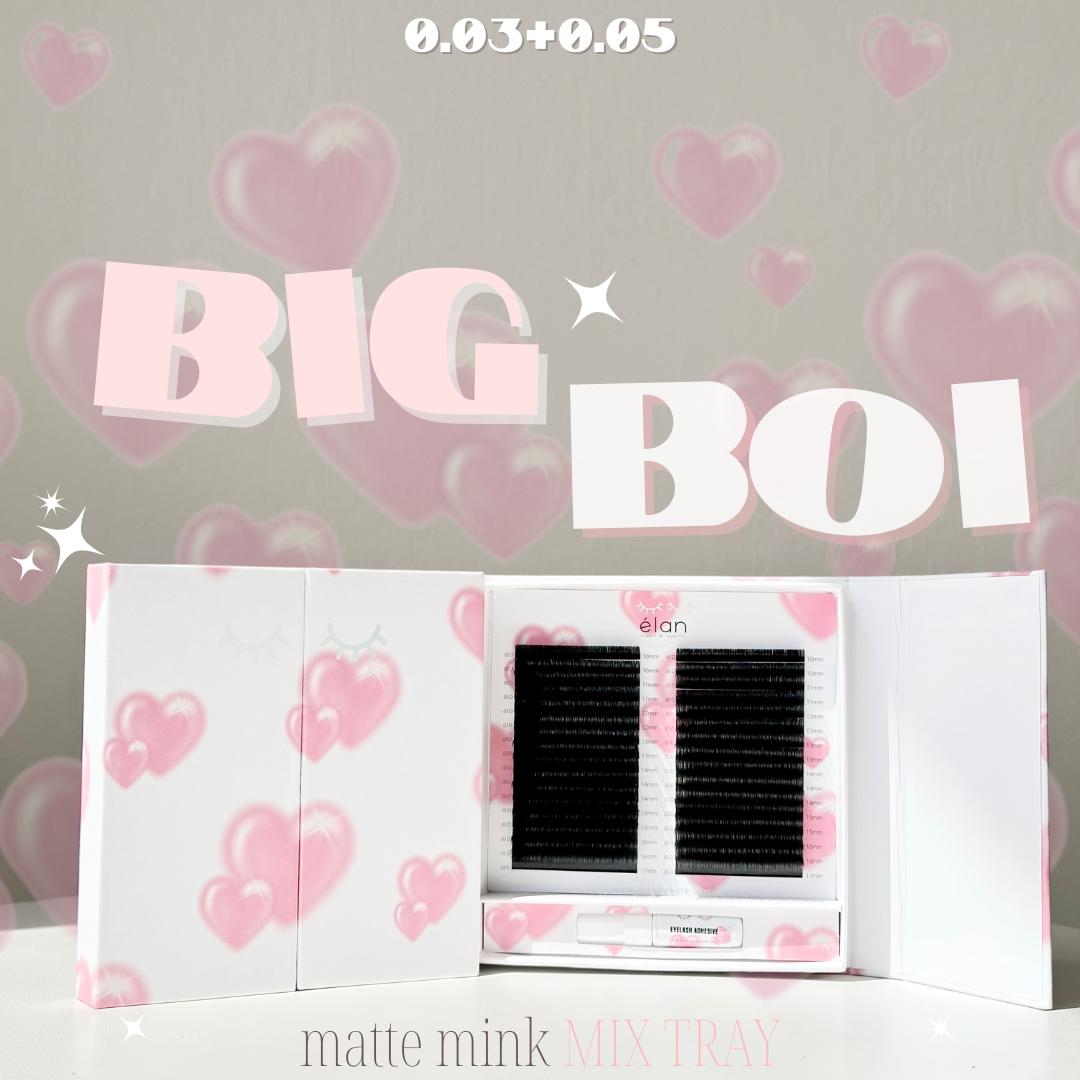 the BIG BOI 0.03+0.05 MATTE MINK mix tray π
