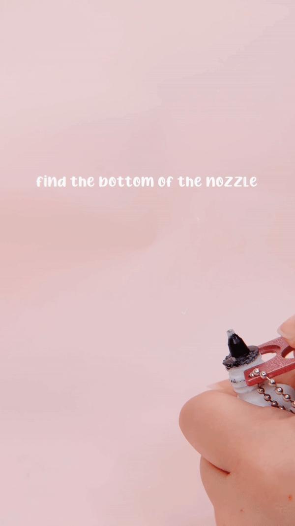 adhesive nozzle opener