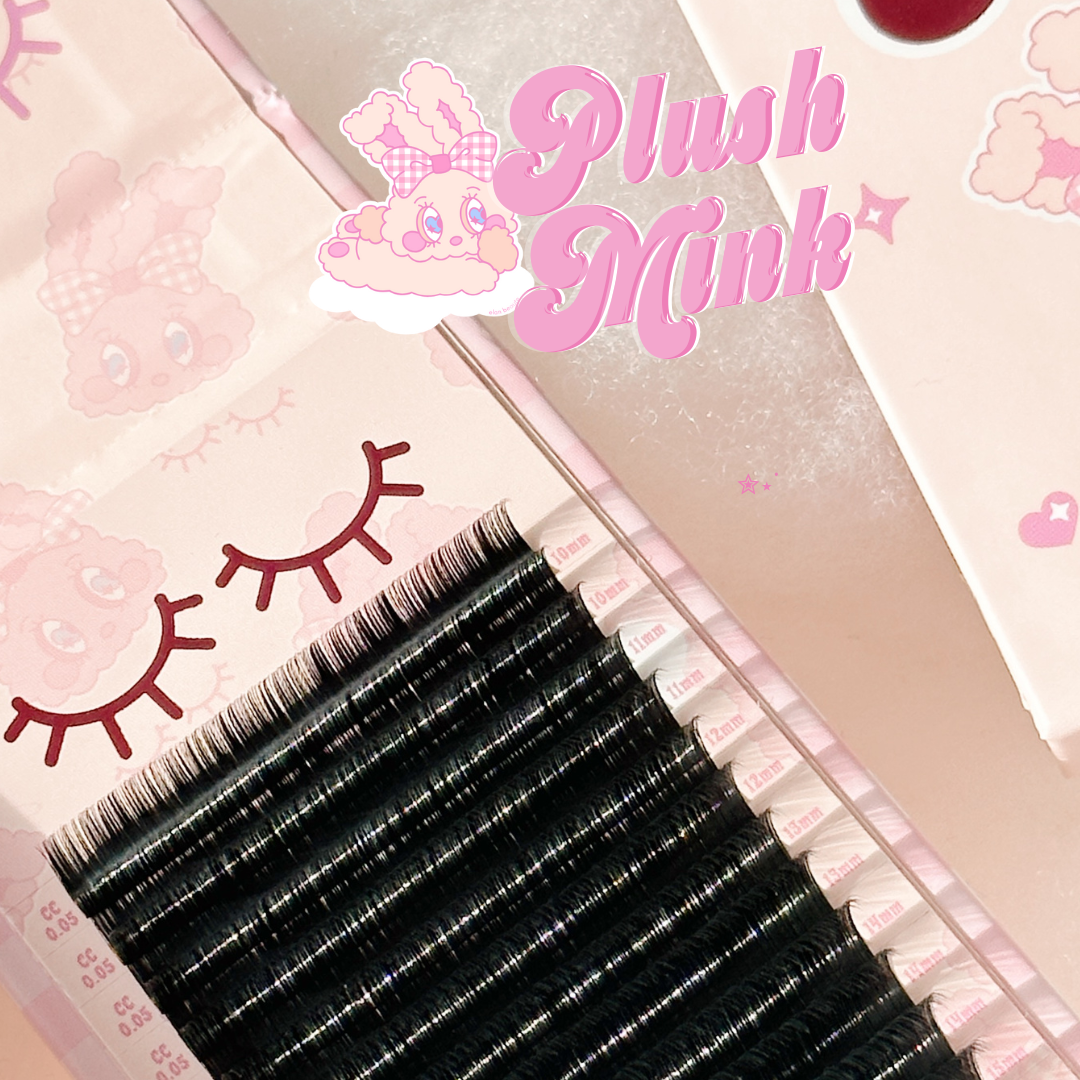 0.07 PLUSH MINK lash trays (PLUSH +FLUFF) 🐰