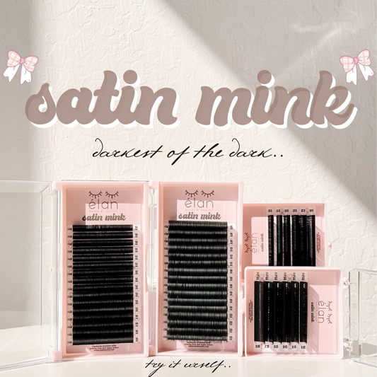 0.03 SATIN MINK lash trays (DARKEST lashes) 🎀