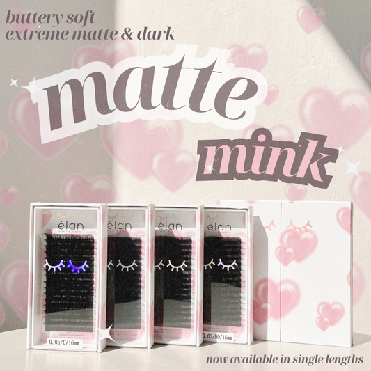 0.05 MATTE MINK lash tray 💞