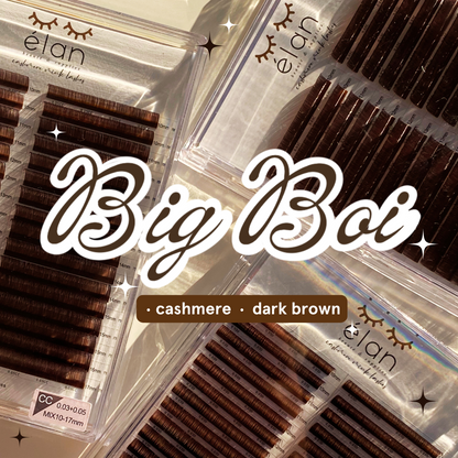 the BIG BOI 0.03+0.05 DARK BROWN mix tray