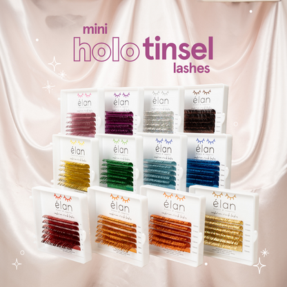mini holo tinsel lashes