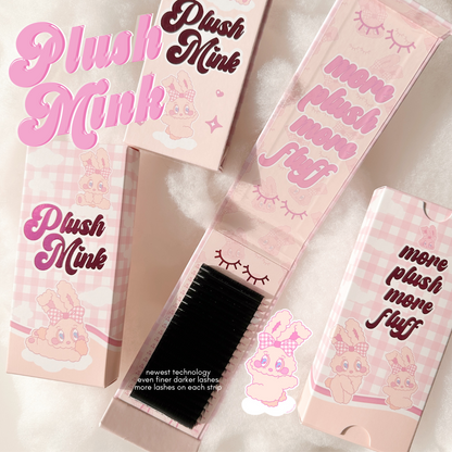 0.07 PLUSH MINK lash trays (PLUSH +FLUFF) 🐰