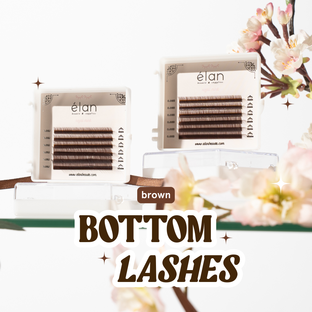 BROWN BOTTOM LASHES mini tray