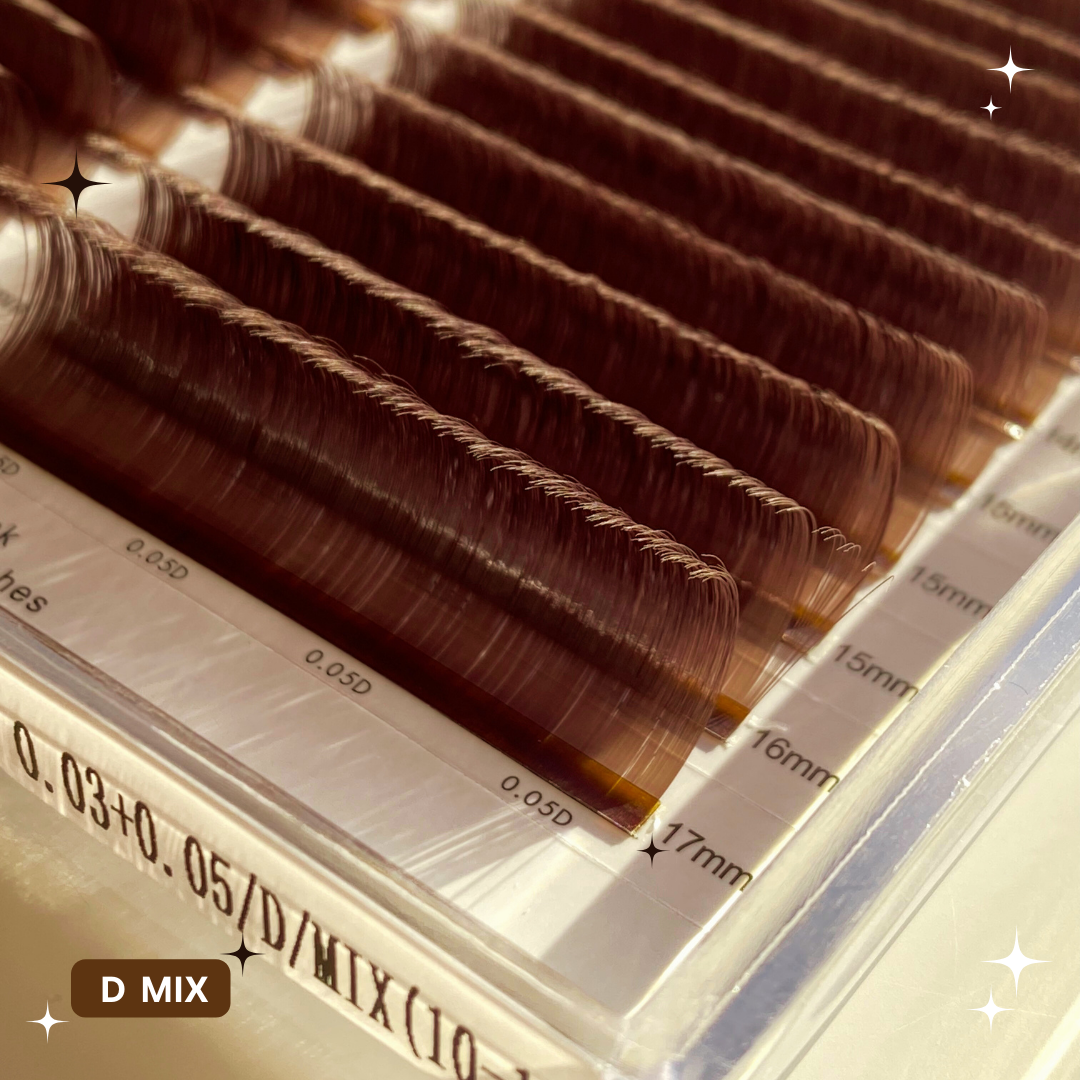 the BIG BOI 0.03+0.05 DARK BROWN mix tray