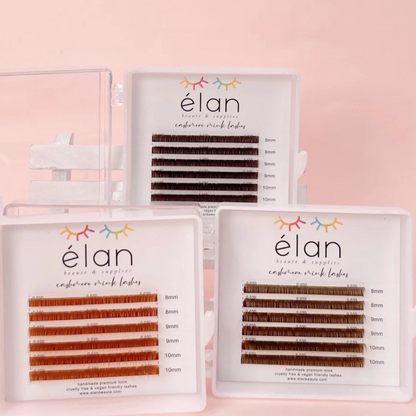 MINI BROWN color lashes