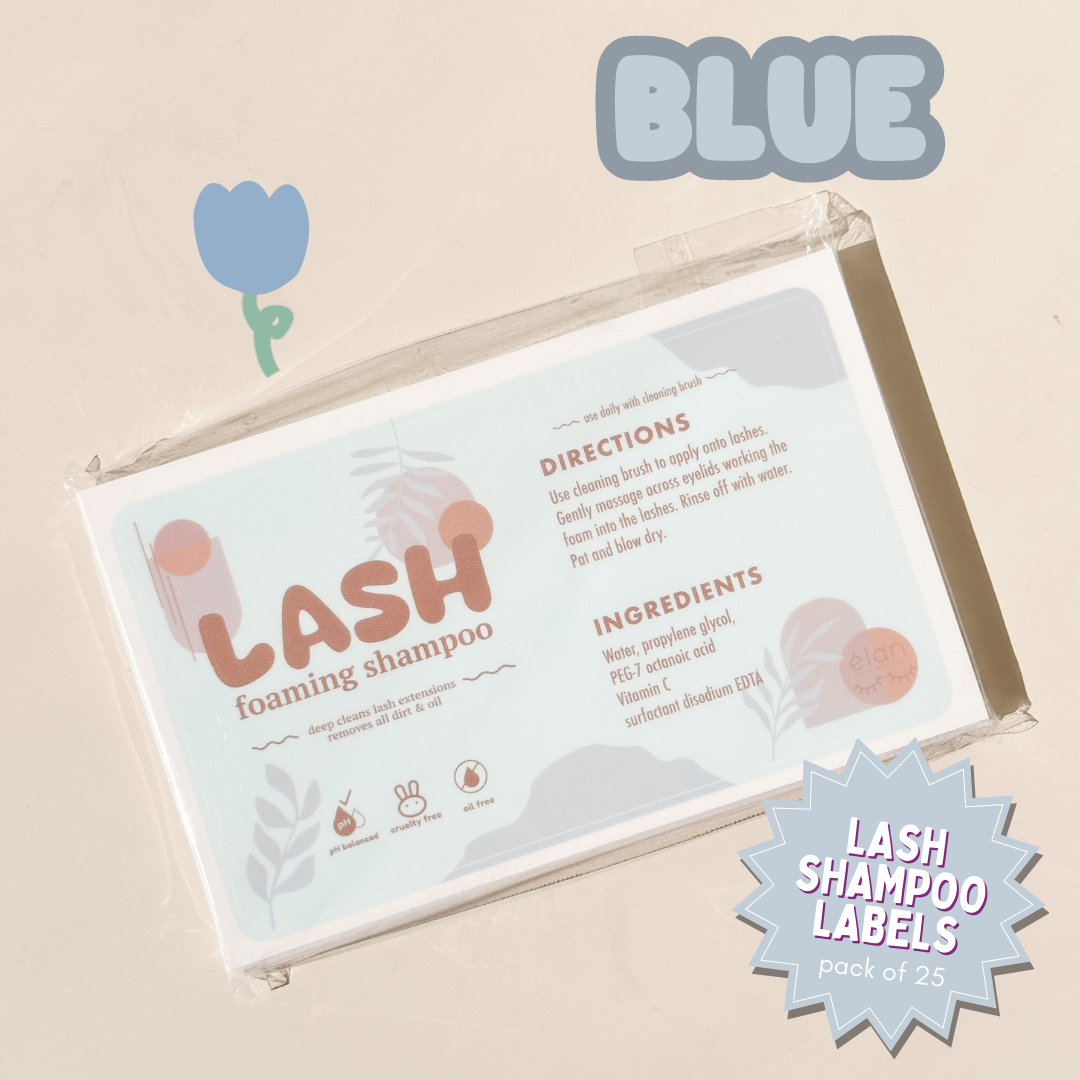 lash shampoo LABELS (pack of 25)