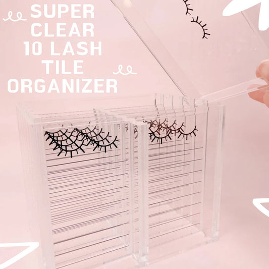SUPER CLEAR 10 lash tile organizer