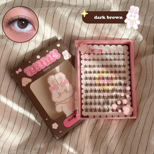 100pcs BROWN lash clusters