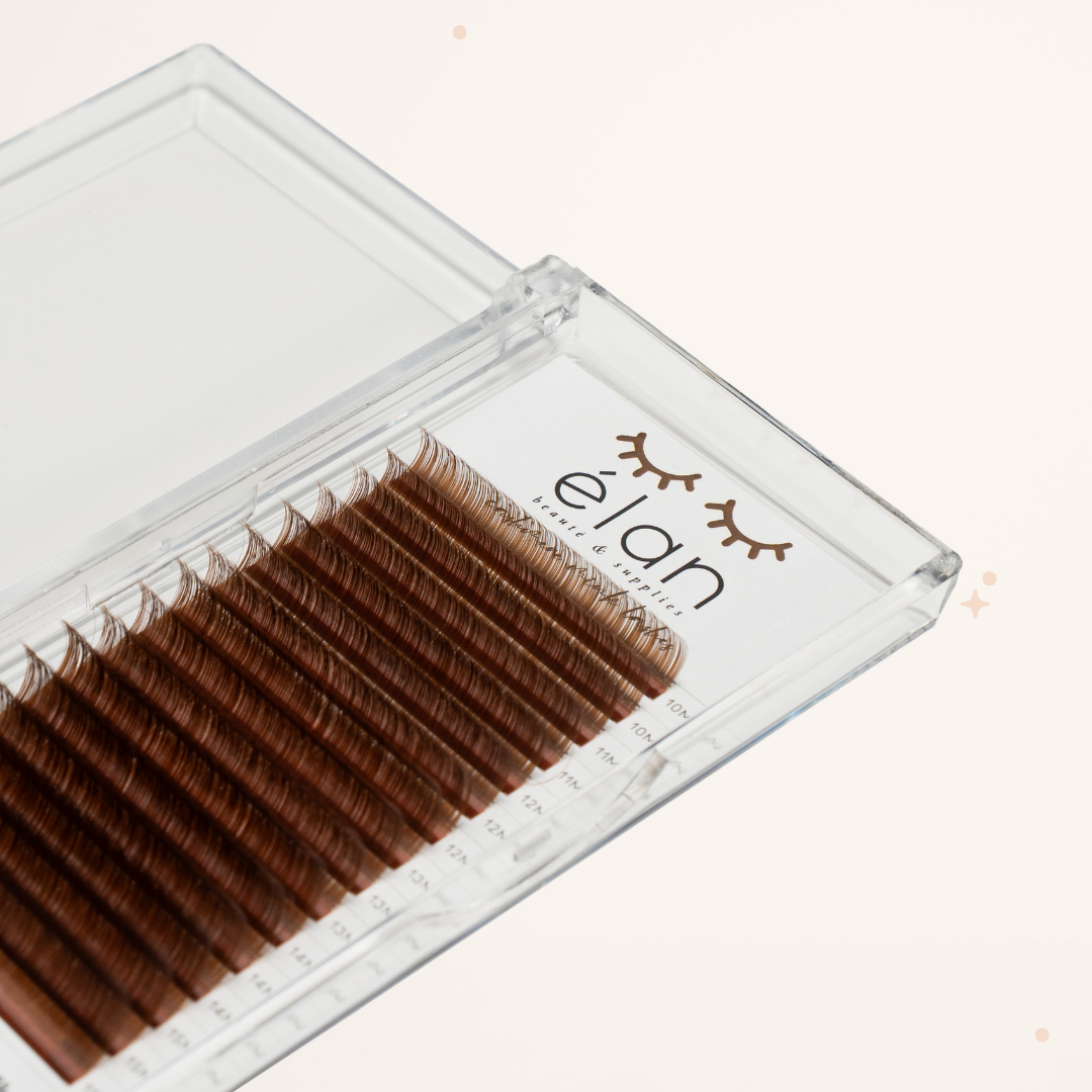 MEDIUM BROWN color lashes