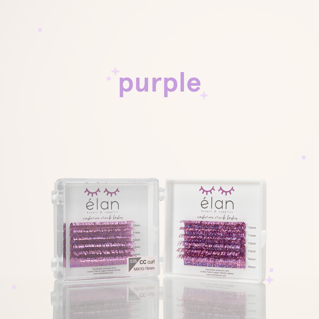 mini holo tinsel lashes