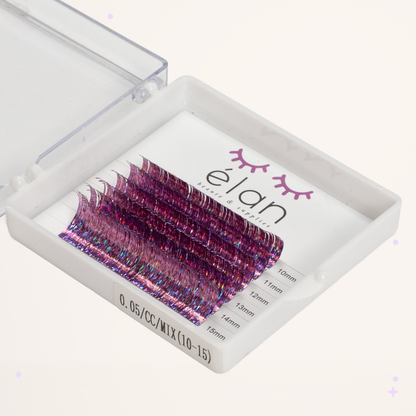 mini holo tinsel lashes