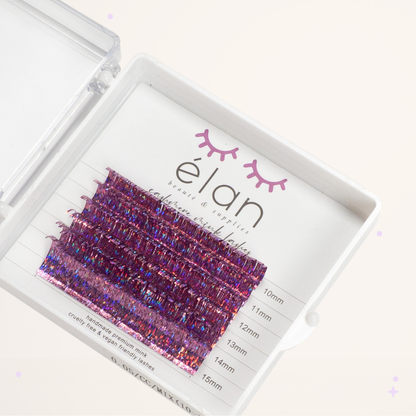 mini holo tinsel lashes