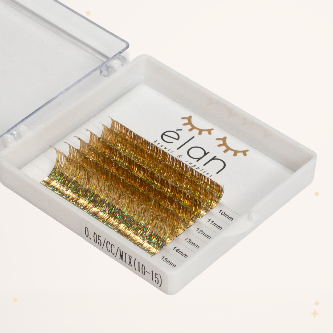 mini holo tinsel lashes