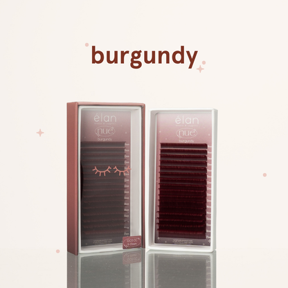 the NUE collection shade-matching color lashes