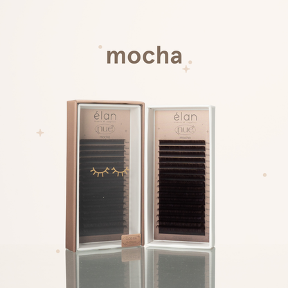 the NUE collection shade-matching color lashes