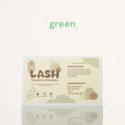 lash shampoo LABELS (pack of 25)