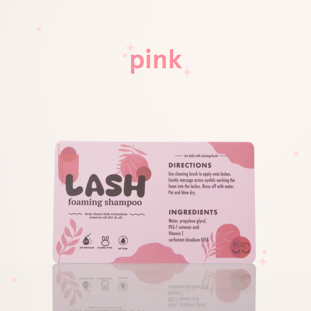 lash shampoo LABELS (pack of 25)