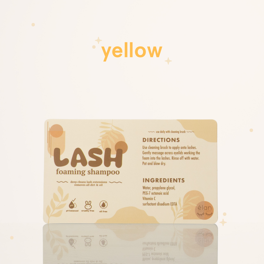 lash shampoo LABELS (pack of 25)