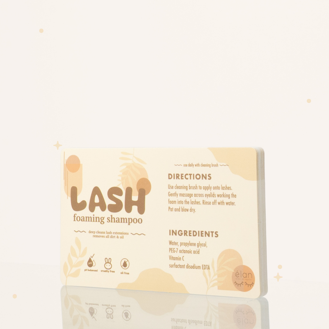 lash shampoo LABELS (pack of 25)