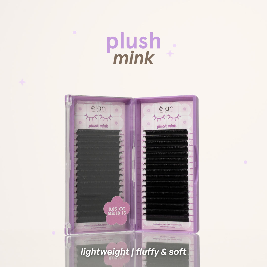 0.03 PLUSH MINK lash trays (PLUSH +FLUFF) 🐰