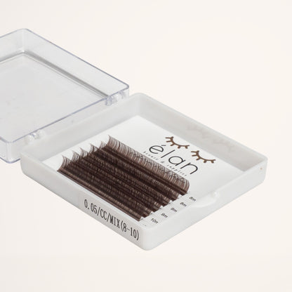 MINI BROWN color lashes