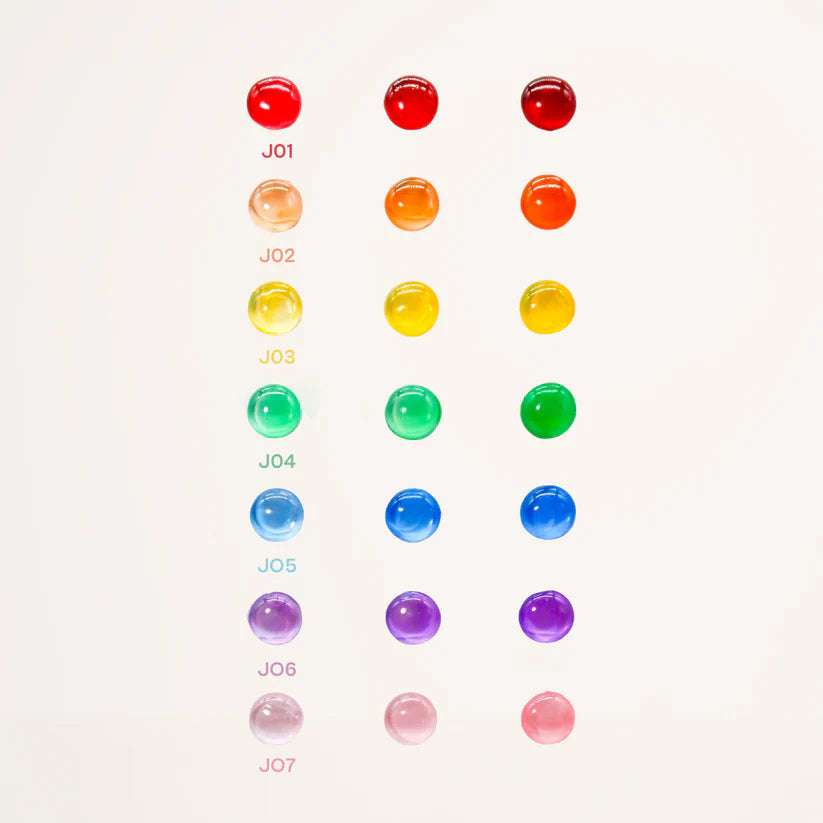 rainbow jelly gel polish collection