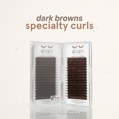 DARK BROWNS specialty curls