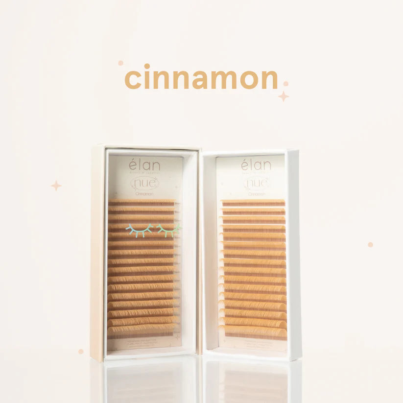 the NUE collection shade-matching color lashes