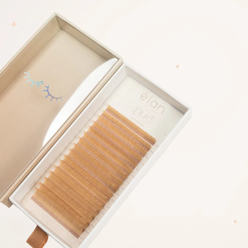 the NUE collection shade-matching color lashes