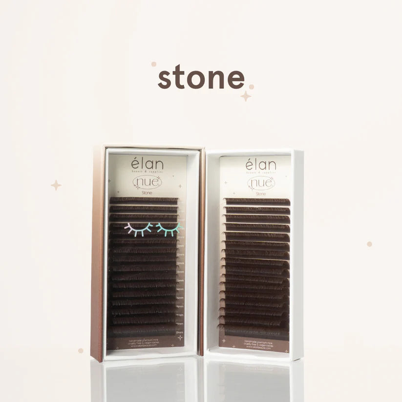 the NUE collection shade-matching color lashes