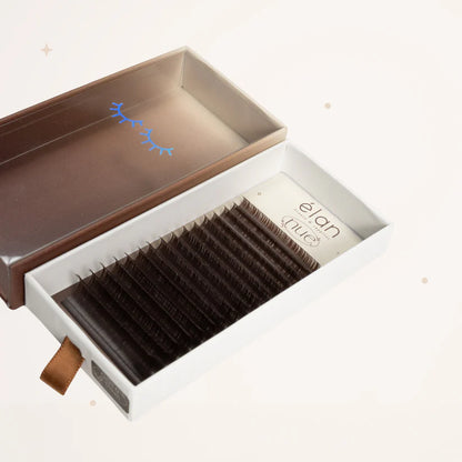 the NUE collection shade-matching color lashes