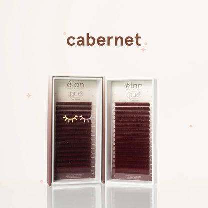 the NUE collection shade-matching color lashes