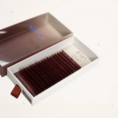 the NUE collection shade-matching color lashes
