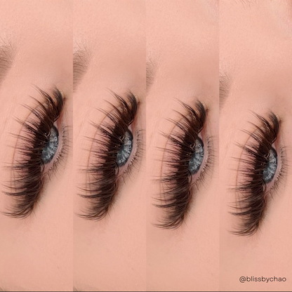 DARK BROWN color lashes