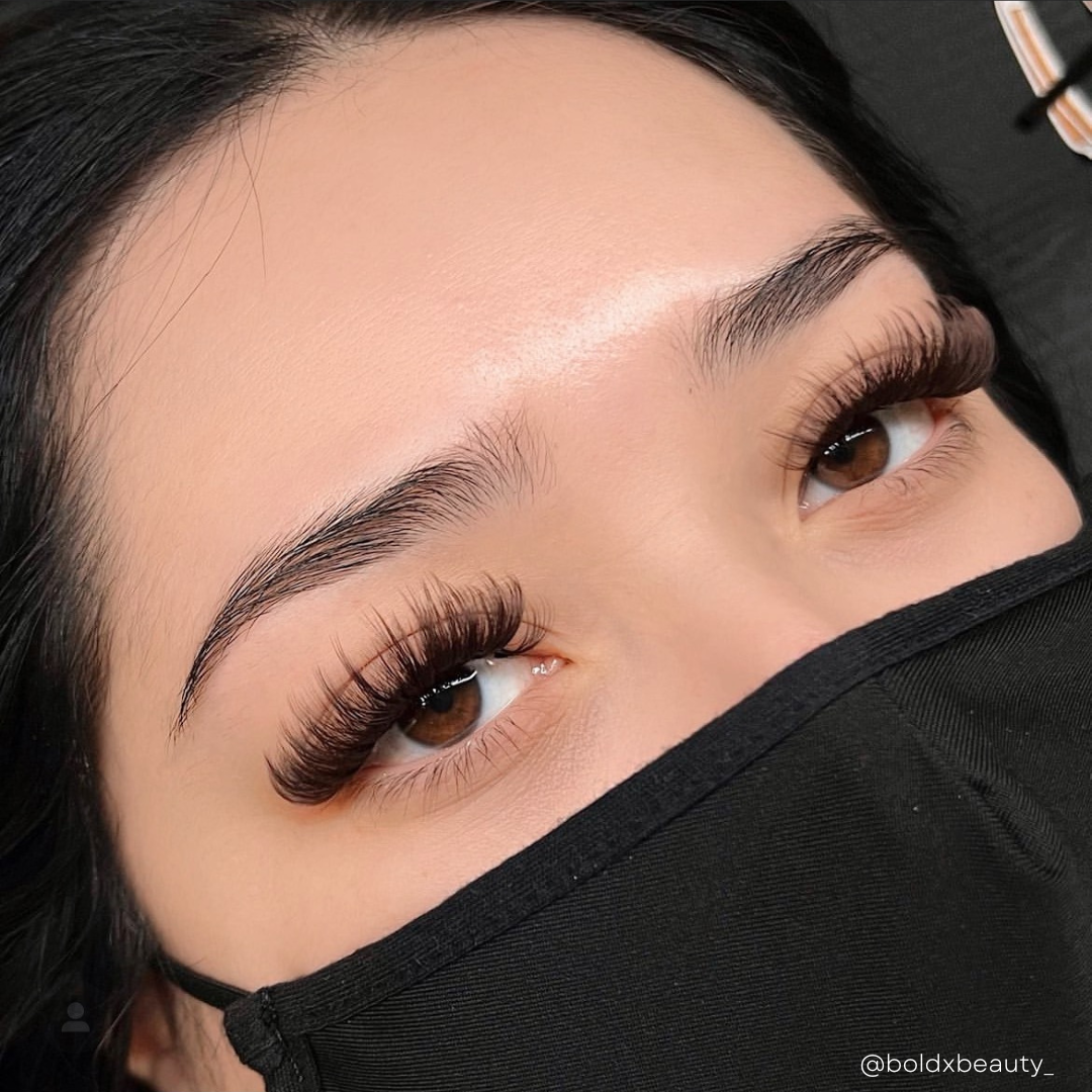 DARK BROWN color lashes