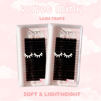 0.15 VELVET MINK lash trays ☁️