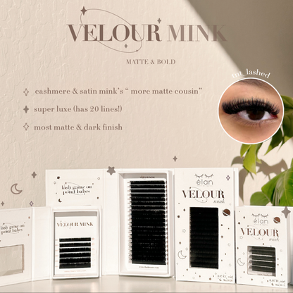 0.03 VELOUR MINK lash trays (MATTE & BOLD) ✨